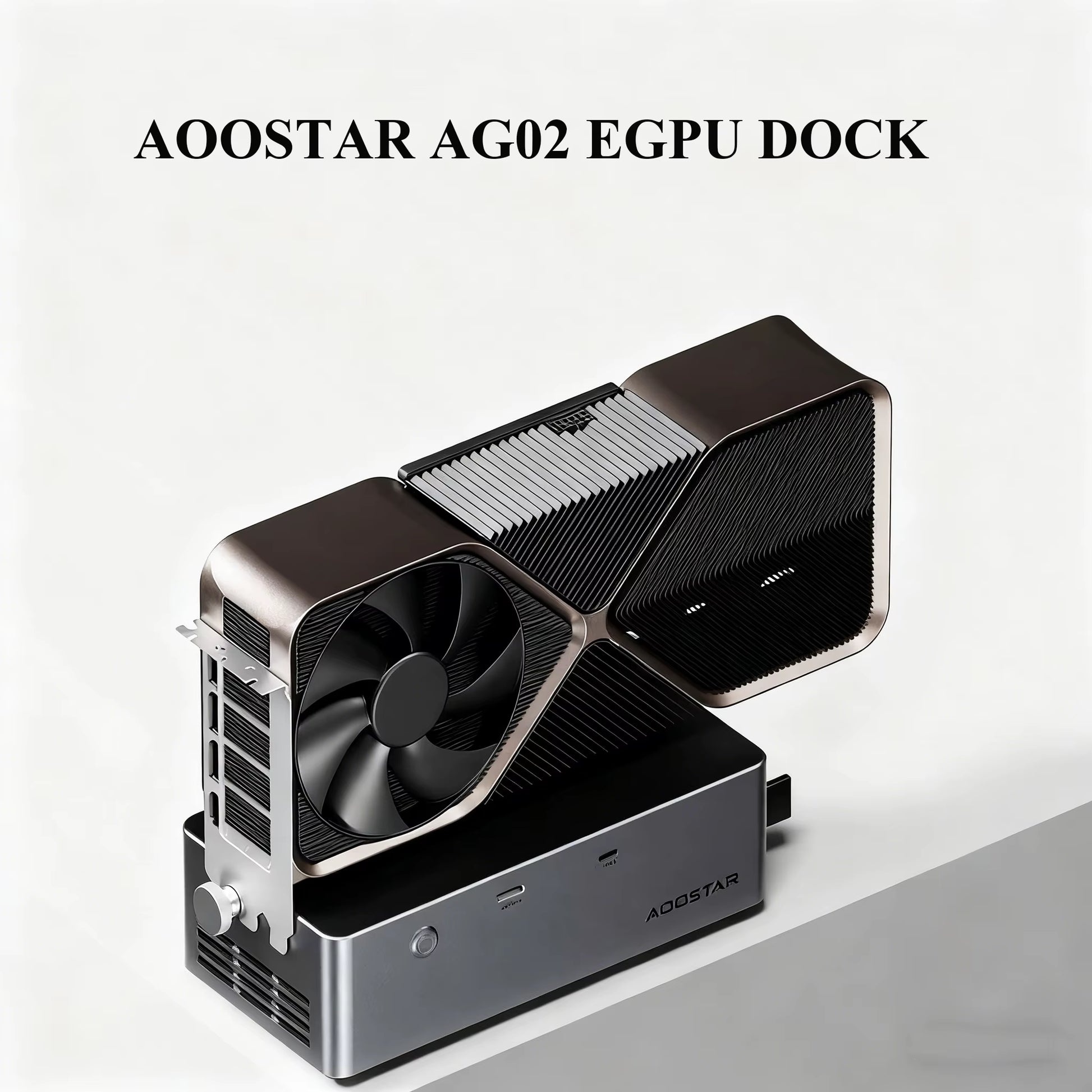 AOOSTAR AG02 EGPU Dock with Oculink USB4 Port External GPU Enclosure for RTX 4090/4080 Compatible with Laptop/Mini Pc/Desktop