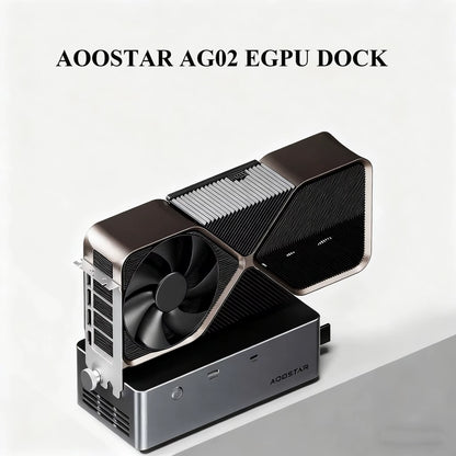 AOOSTAR AG02 EGPU Dock with Oculink USB4 Port External GPU Enclosure for RTX 4090/4080 Compatible with Laptop/Mini Pc/Desktop