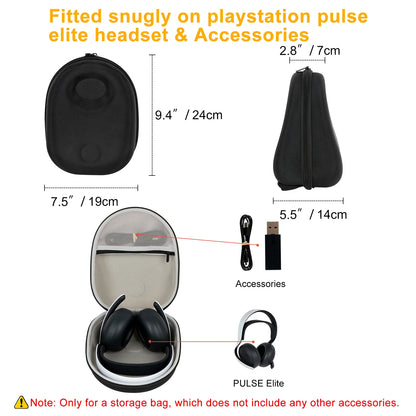 New Portable Hard EVA Protective Cover Case for Playstation 5 PS PULSE Elite PS5 Wireless Headset Storage Bag Box Carrying Case