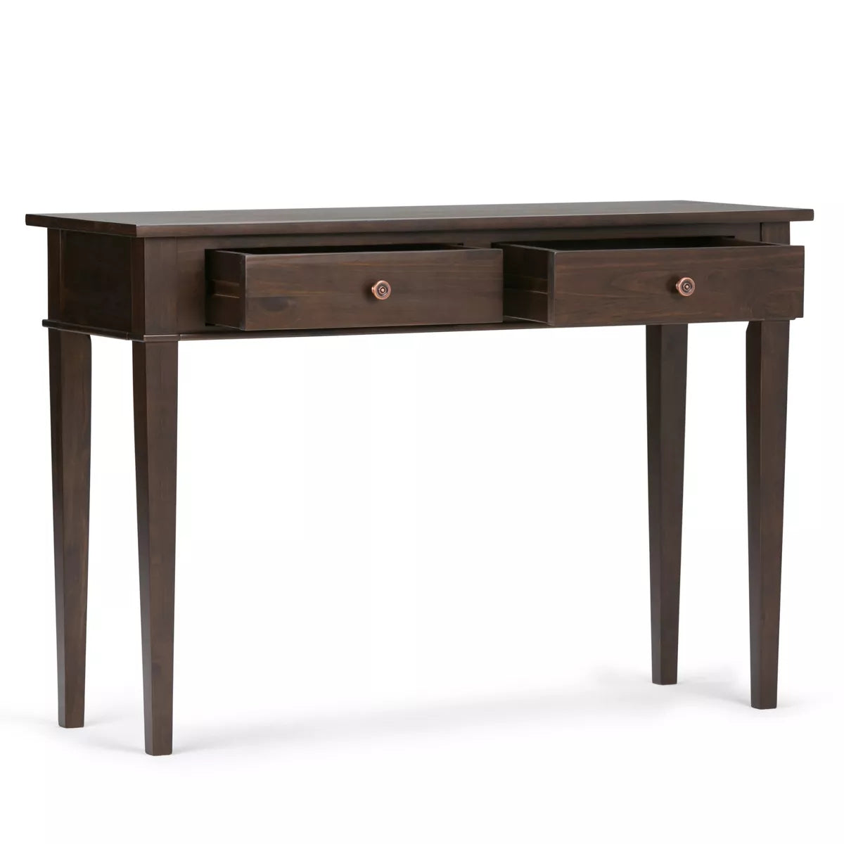 44" Sterling Solid Wood Console Table with Storage Drawers - for Entryway, Family Room