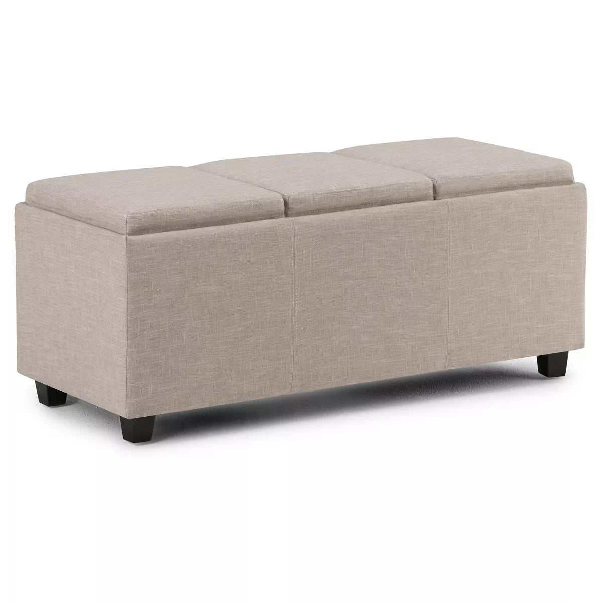 Franklin Storage Ottoman and Benches - Red