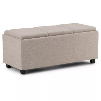 Franklin Storage Ottoman and Benches - Red