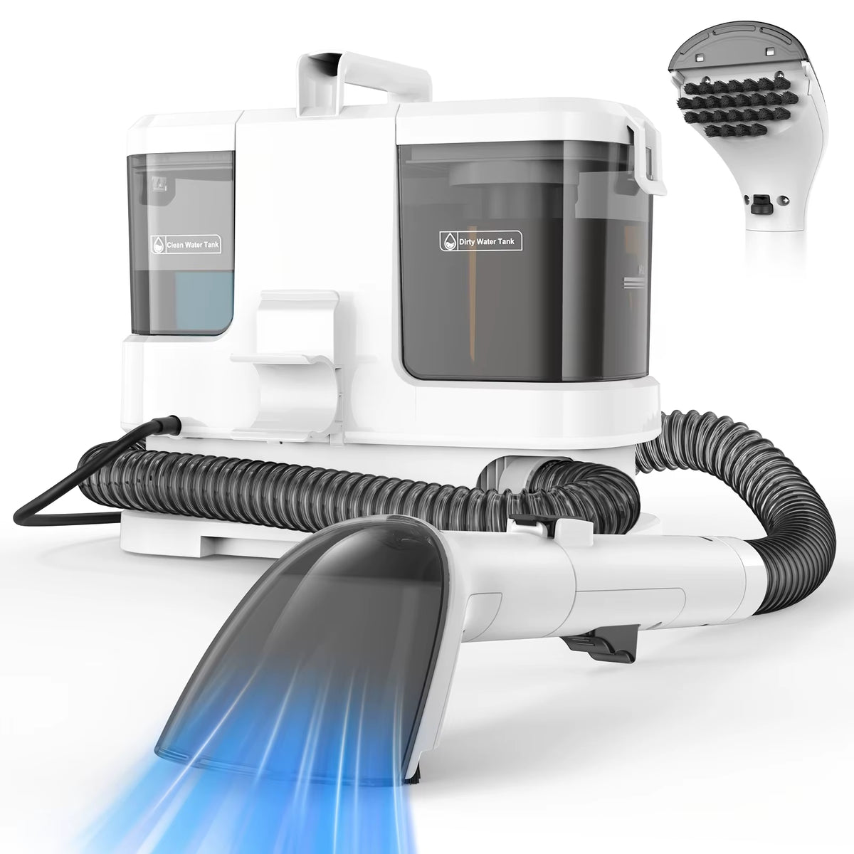 Lubluelu V2 Portable 3-in-1 Carpet and Upholstery Spot Cleaner with Powerful 12Kpa Suction for Home, Sofa, Carpet, and Car Seats
