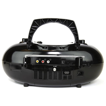 Emerson 7" Bluetooth DVD Boombox W AMFM Radio, Stereo Speakers & Multi-Media
