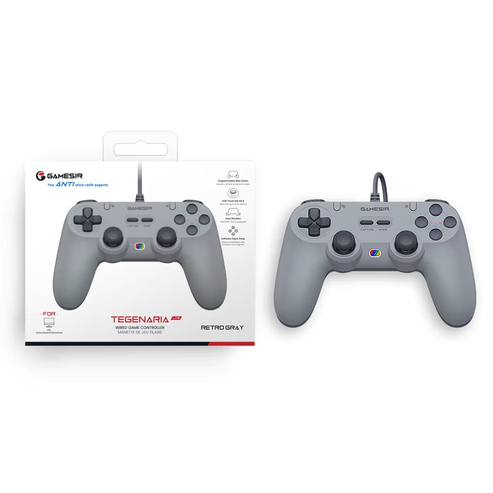 Gamesir Tegenaria Lite Wired Game Controller,  Effect Joysticks, 1000Hz Polling Rate, Anti-Drift for Nintendo Switch 2, PC