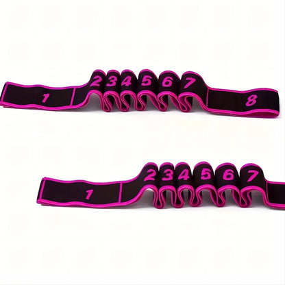 1Pc Stretching Strap with Loops - Non Elastic Stretch Band for Physical Therapy, Yoga Strap for Stretching Equipment, Stretch Bands for Exercise and Flexibility - Fascia, Hamstring & Leg Stretcher Belt