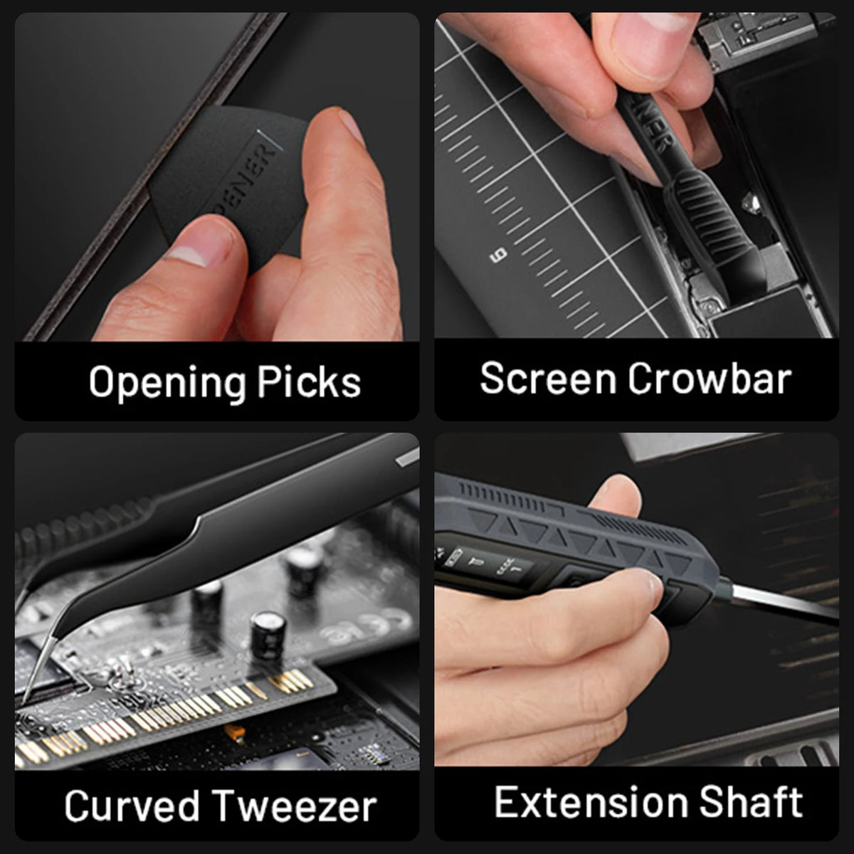 JAKEMY 180-in-1 Precision Screwdriver Set with Magnetic Bits - Available in Electric or Manual Options for Laptop, Phone, and Glasses Repair