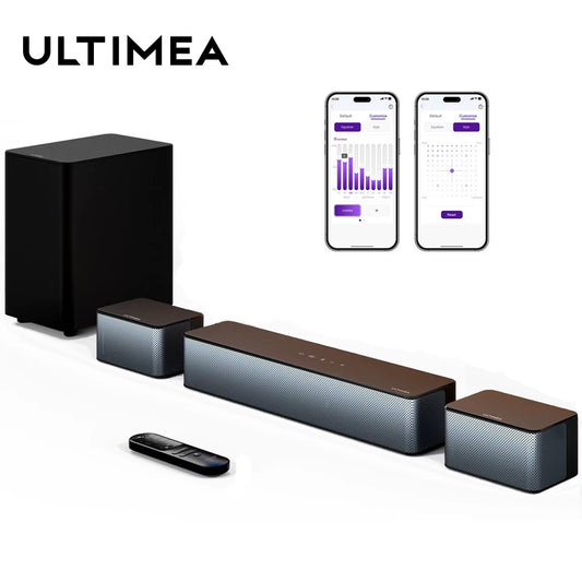 320W 5.1 Soundbar with Wireless Subwoofer & 2 Surround Speakers, 3D Surround Sound System Home Theater, APP Control