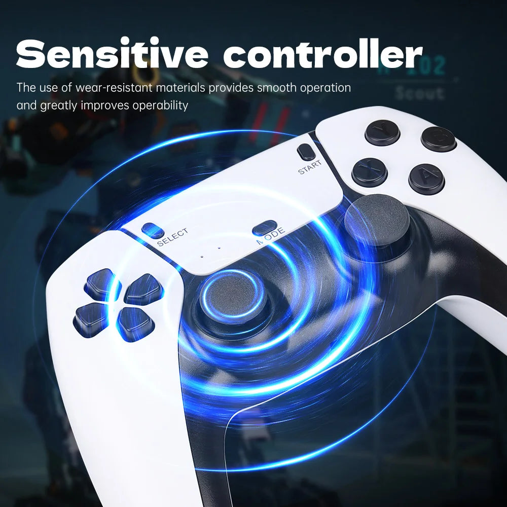 M15 4K Game Stick TV Video Game Console 64G Built-In 20000 Games Retro Handheld Game Player with Wireless Gamepad Controller