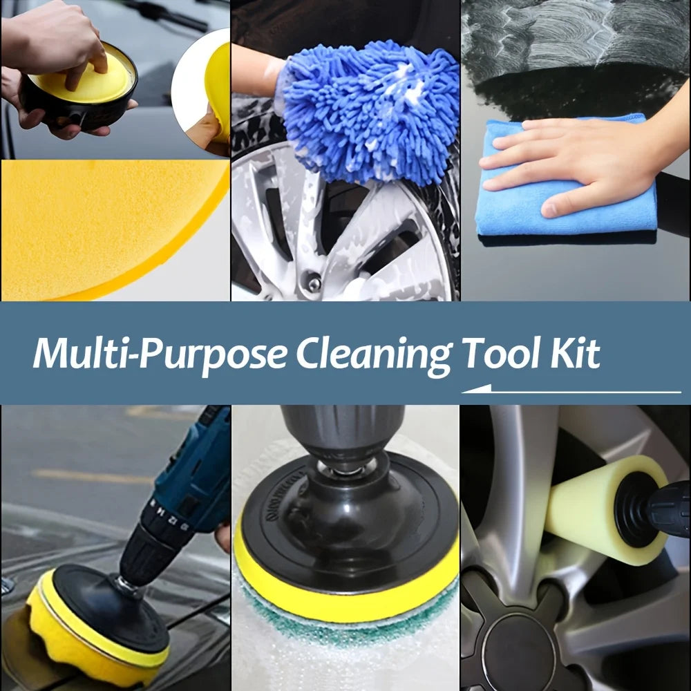 Premium Car Detailing Brush Set - Comprehensive Auto Cleaning Kit for Vents, Gaps, and Air Outlet Maintenance
