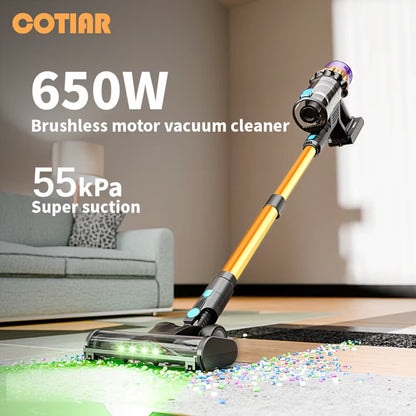 V22 Cordless Vacuum Cleaner 650W 55000PA Home Appliance Handheld Vacuum Cleaner Cleaning Supplies Removable Battery
