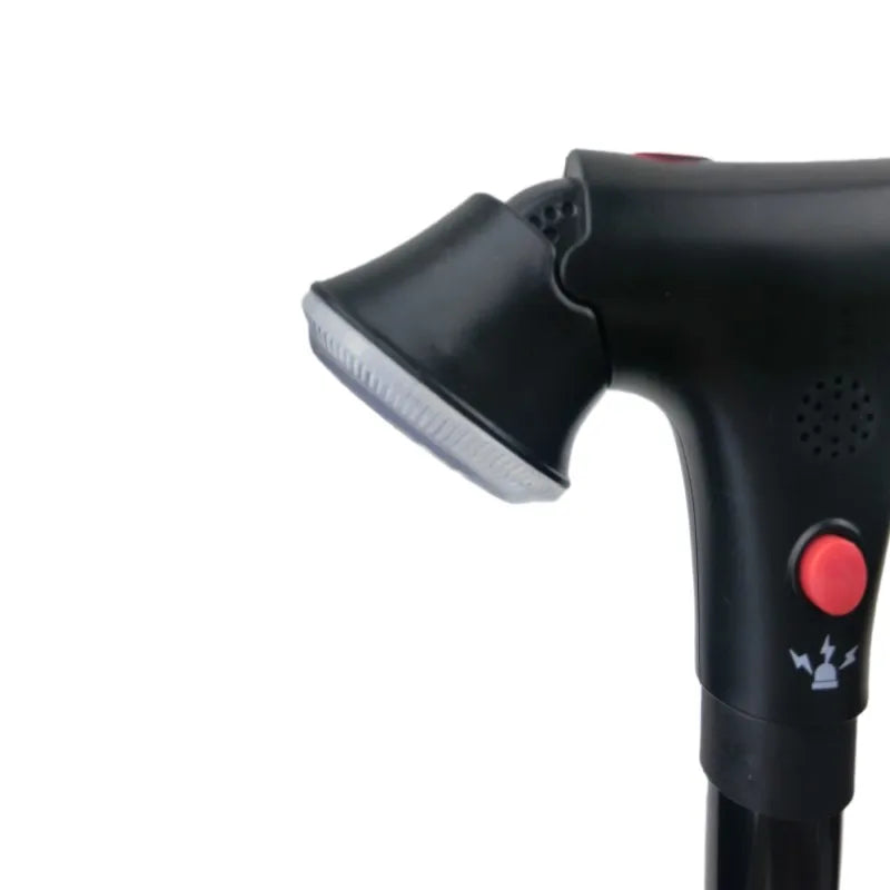 Telescopic Folding Cane with LED Alarm for Elderly Walking Assistance