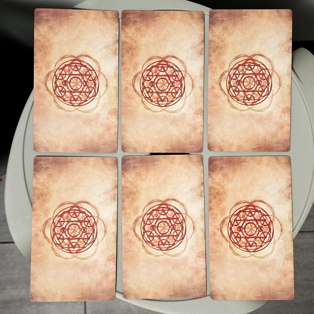 12*7Cm Horoscare Tarot in Rigid Box, 80 Pcs Tarot Cards with Red Gilded Edges Followed RWS System