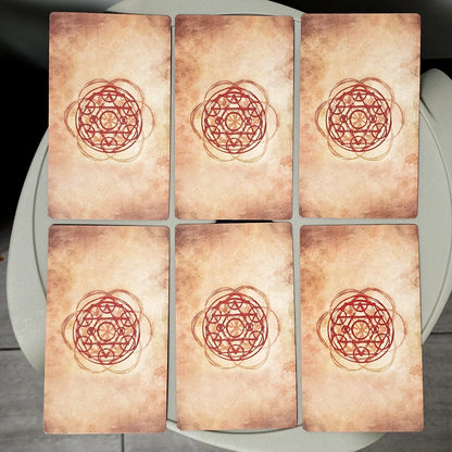 12*7Cm Horoscare Tarot in Rigid Box, 80 Pcs Tarot Cards with Red Gilded Edges Followed RWS System