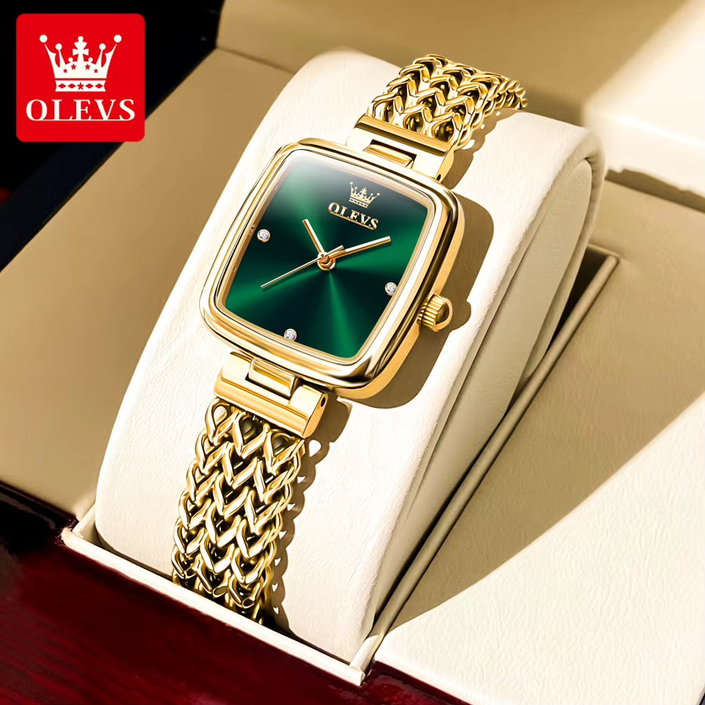 Luxury Brands Women'S Watches Trend Waterproof Simple Atmosphere Stainless Steel Quartz Wrist Watch Original Certification