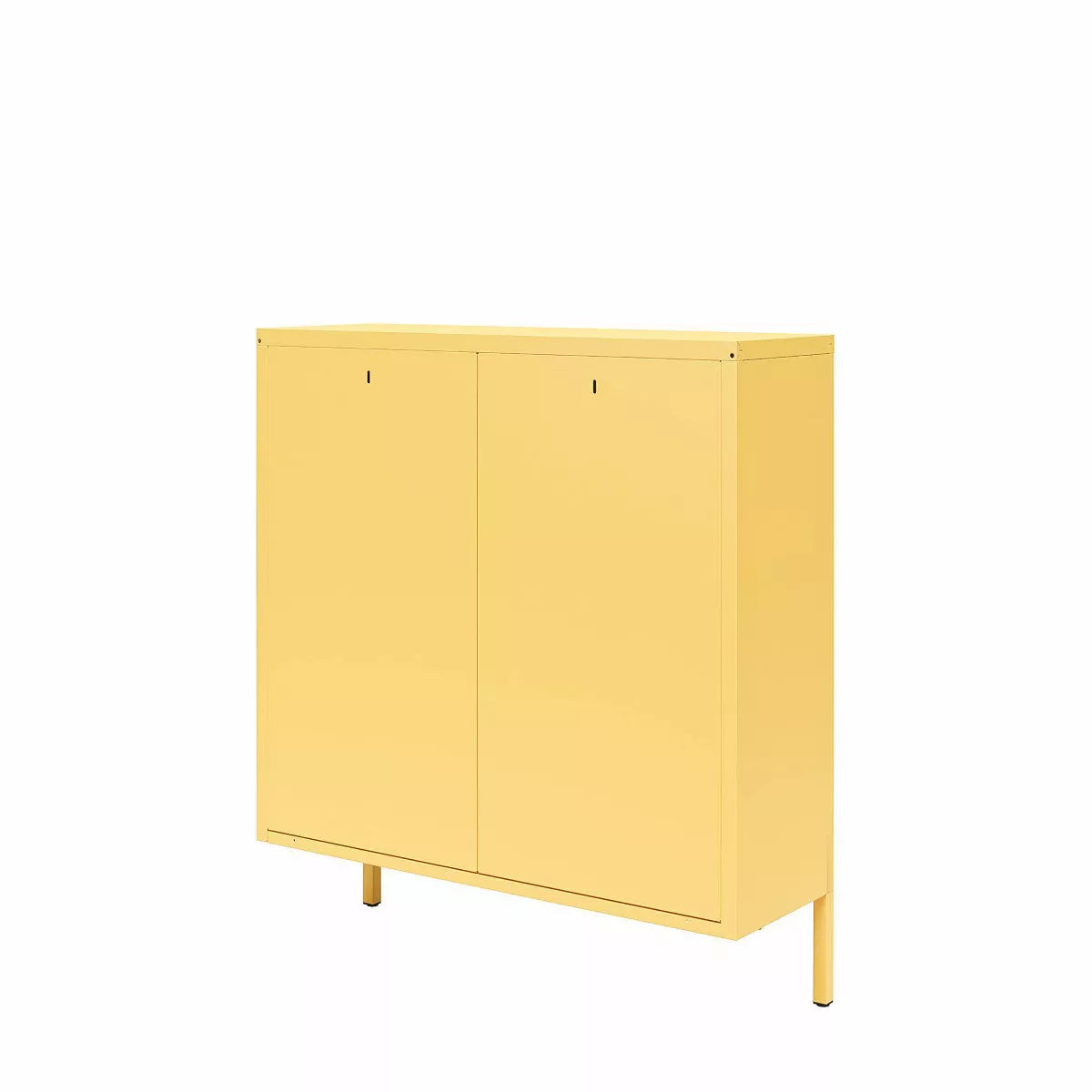 Cache 2 Door Shoe Storage Cabinet Yellow
