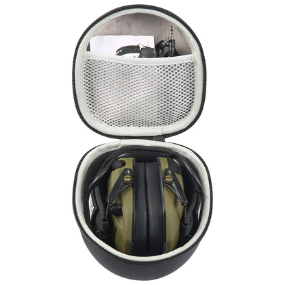 YHKEMA Shockproof Hard Carrying Case Travel Bag for Walkers Howard Leight Impact Sport Sound Amplification OD Electric Earmuff