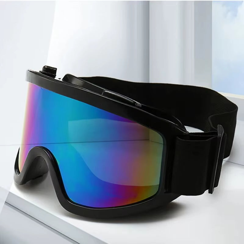Protective Motorcycle Helmet Goggles for Outdoor Sports - Windproof and Dustproof Eye Protection for Skiing, Snowboarding, Motocross, and Riot Control