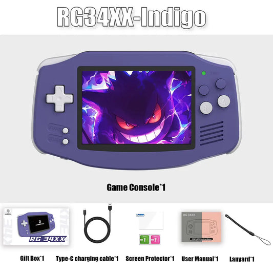 RG34XX 64Bit Retro Handheld Game Player 3.4-Inch IPS Screen Hd-Out Portable Game Console 3500Mah Streaming with APP