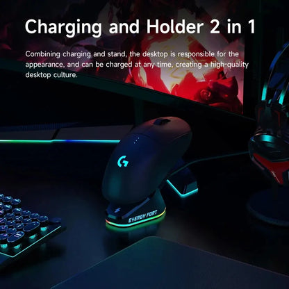 Gaming Mouse Wireless Charger for Logitech G403 G502 X plus G703 G903 HERO Lightspeed Dock Station G PRO X Superlight Hero GPW2