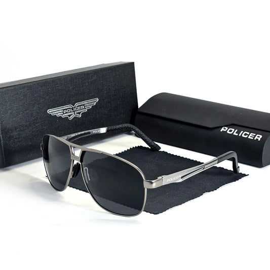 Luxury Sunglasses for Men Polarized Sun Glasses Travel Eyewears Classic Pilot Goggle with UV 400 Protection