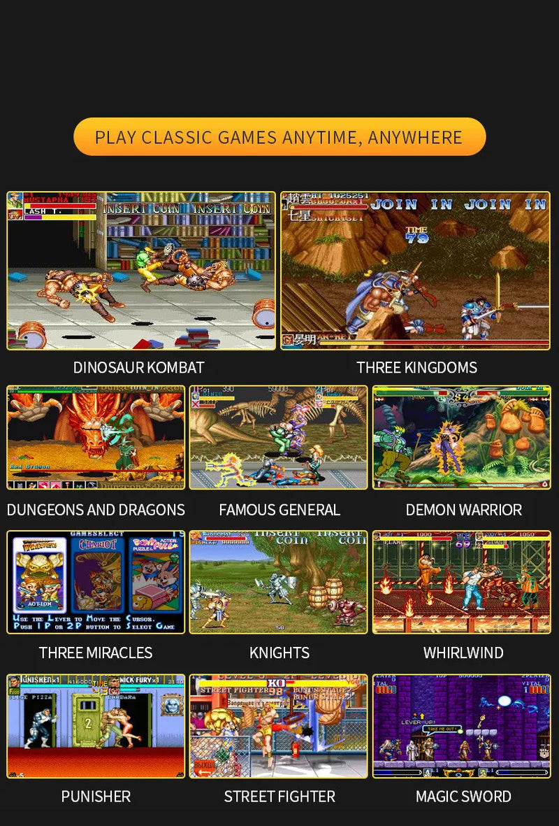 X7 Handheld Game Console 4.3 Inch Handheld High Definition Screen with Clear Video Built in Many Arcade Games Retro Games