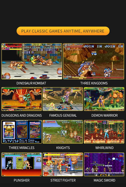X7 Handheld Game Console 4.3 Inch Handheld High Definition Screen with Clear Video Built in Many Arcade Games Retro Games