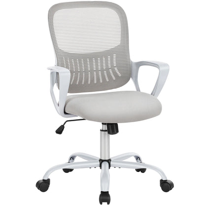 JHK Ergonomic Mesh Backrest Office Chair with Adjustable Height and Rolling Wheels for Home and Gaming Use