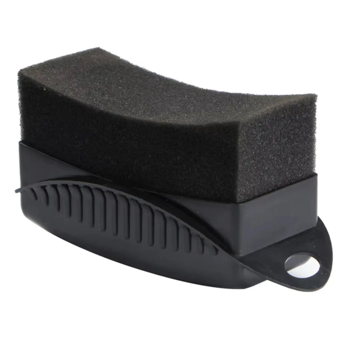 Precision Car Detailing Sponge Brush with ABS Handle and Soft Foam Tip for Tire Shine, Wax Application, and Wheel Polishing