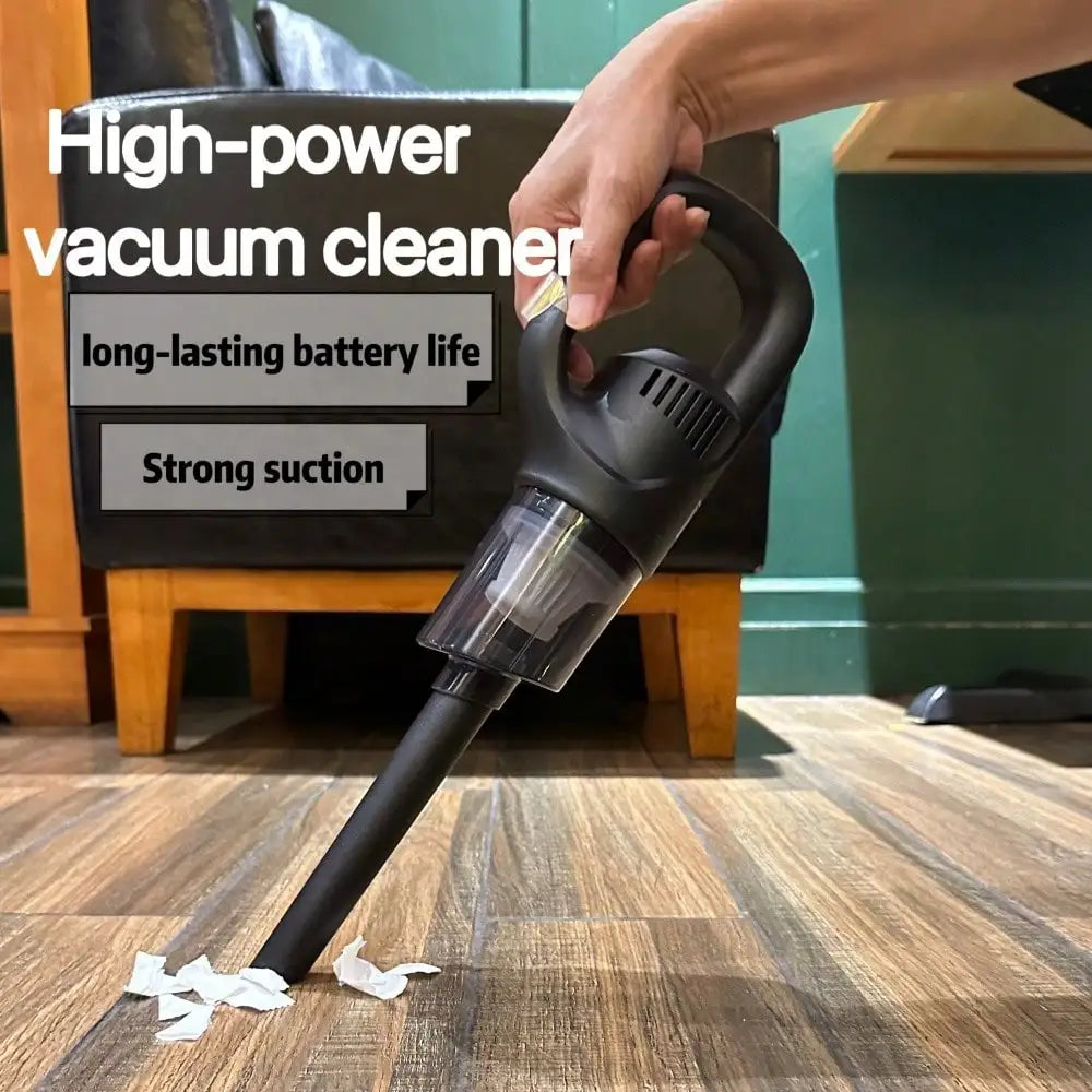 Portable Wireless Handheld Vacuum Cleaner, Car Vacuum Cleaner. Dual Use for Car and Home - Comes with 3 Brush Heads. USB Rechargeable (Includes 1800Mah Lithium Battery). 3100Pa Strong Suction, Detachable Dust Cup. Ergonomic Handle, Compact and Portable