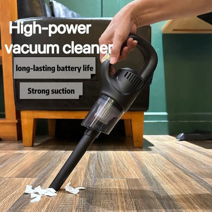 Portable Wireless Handheld Vacuum Cleaner, Car Vacuum Cleaner. Dual Use for Car and Home - Comes with 3 Brush Heads. USB Rechargeable (Includes 1800Mah Lithium Battery). 3100Pa Strong Suction, Detachable Dust Cup. Ergonomic Handle, Compact and Portable