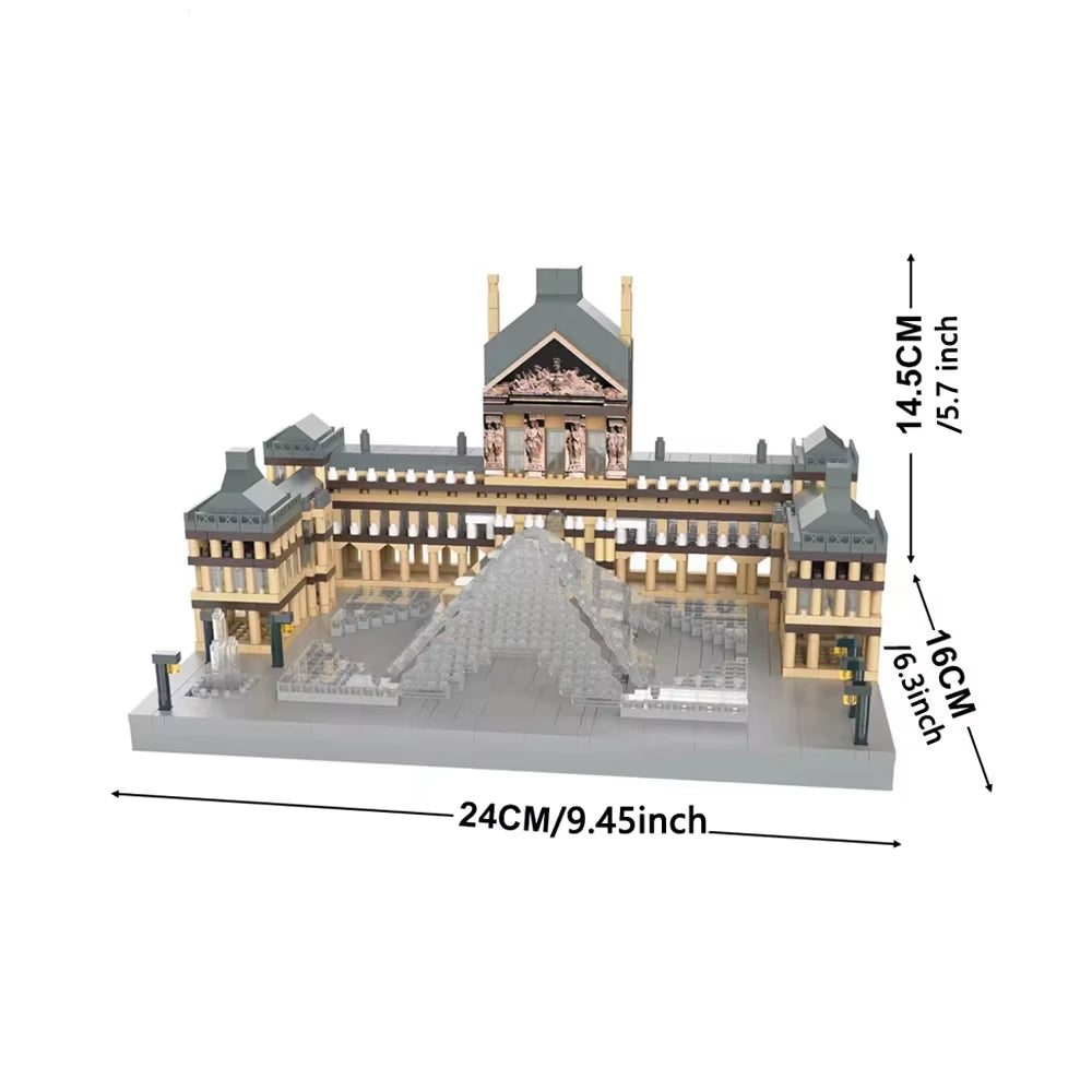 Eiffel Tower Paris Architectural Micro Mini Model Building Blocks Toy : Enhance Your Office Decor, Boost Hand Skills Gift