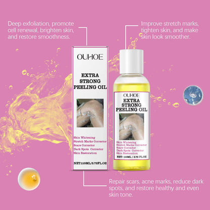 110ML Exfoliating Body Oil for Gentle Dead Skin Removal, Moisturization, and Skin Firming with a Glowing Finish
