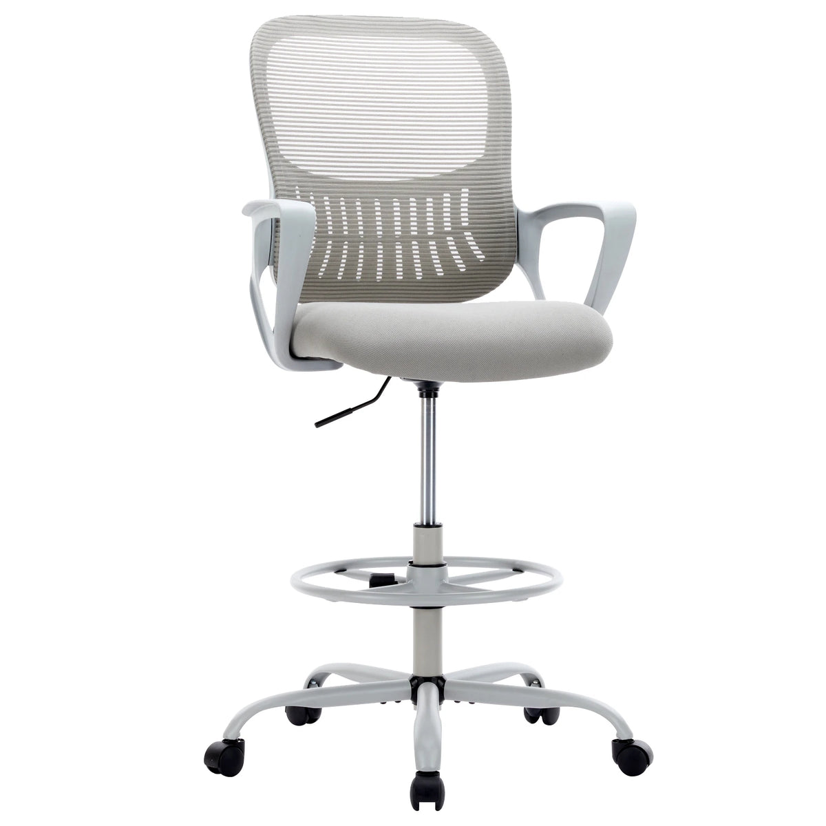 JHK Ergonomic Mesh Backrest Office Chair with Adjustable Height and Rolling Wheels for Home and Gaming Use