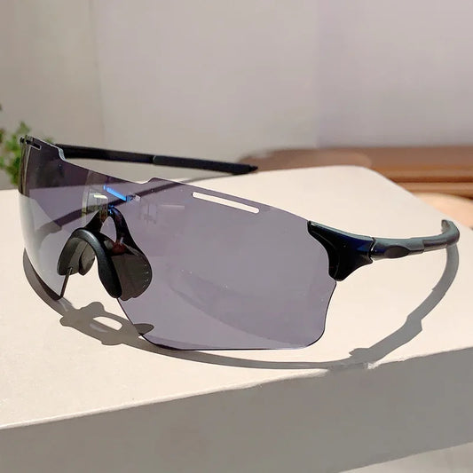 Rimless UV400 Sunglasses Outdoor Driving Men Women Sun Glasses Shades Cycling Hiking Eyewear