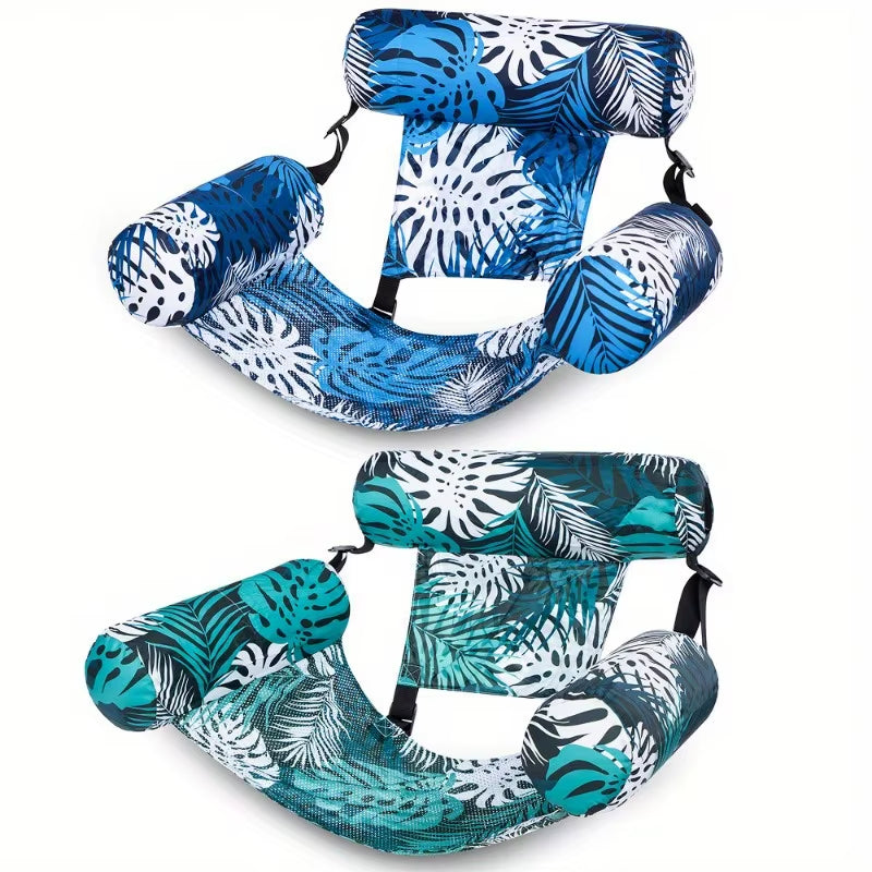 JOYFY Inflatable Pool Chair Leaf - Floating Lounger for Adults, Ideal for Summer Parties at the Beach or Lake