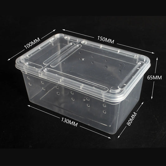 1Pc Insect Reptile Breeding Feeding Box Spider Terrariums Insect Rearing Hatching Containers Lizard Frog Small Animals Supplies