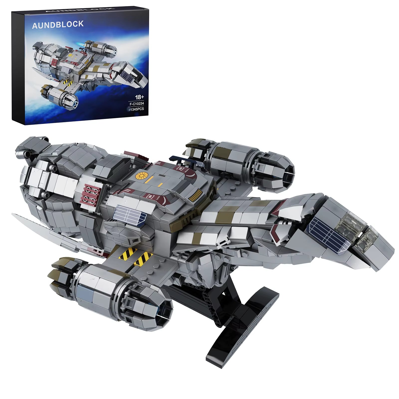 Spaceship Building Blocks Shuttle Firefly-Class Bricks Toys with Display Stand Space Fans Gifts(1345 Pieces)