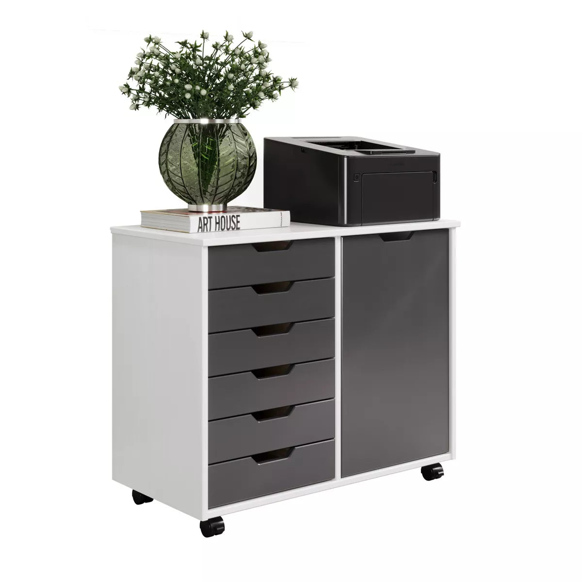 6 Door Drawer Roll Cart