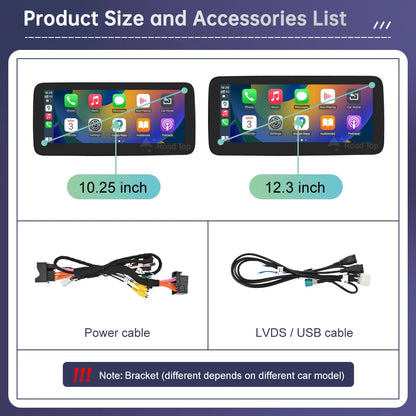 Linux Touchscreen GPS System for Mercedes Benz G-Class W463 (2013-2018) with Wireless CarPlay, Android Auto, and AirPlay Mirroring