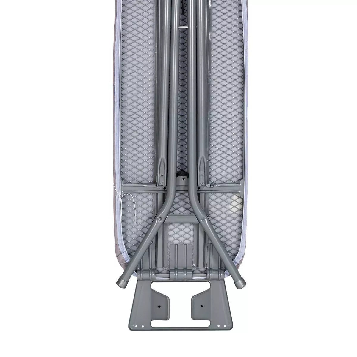 Home Products Light Gray 4-Leg Mesh Top Ironing Board with Integrated Iron Rest