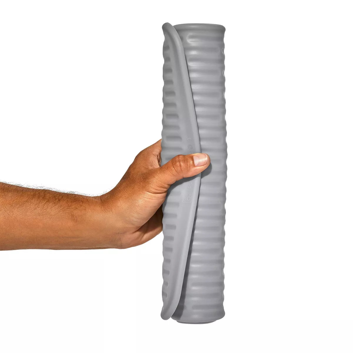 Large Gray Silicone Dish Drying Mat - Dishwasher-Safe Drying Rack, 16.9" x 12.5