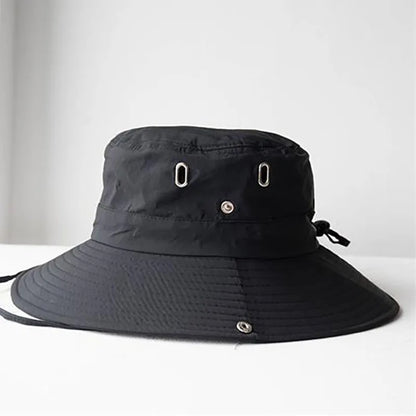 UV Protection Summer Sun Hats for Outdoor Activities - Versatile Fishing, Hunting, Hiking, and Camping Visor Bucket Hat with Neck Flap for Men and Women