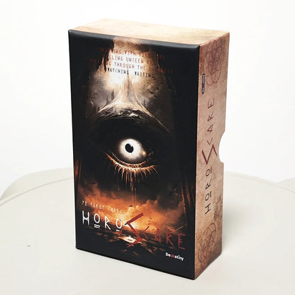 12*7Cm Horoscare Tarot in Rigid Box, 80 Pcs Tarot Cards with Red Gilded Edges Followed RWS System