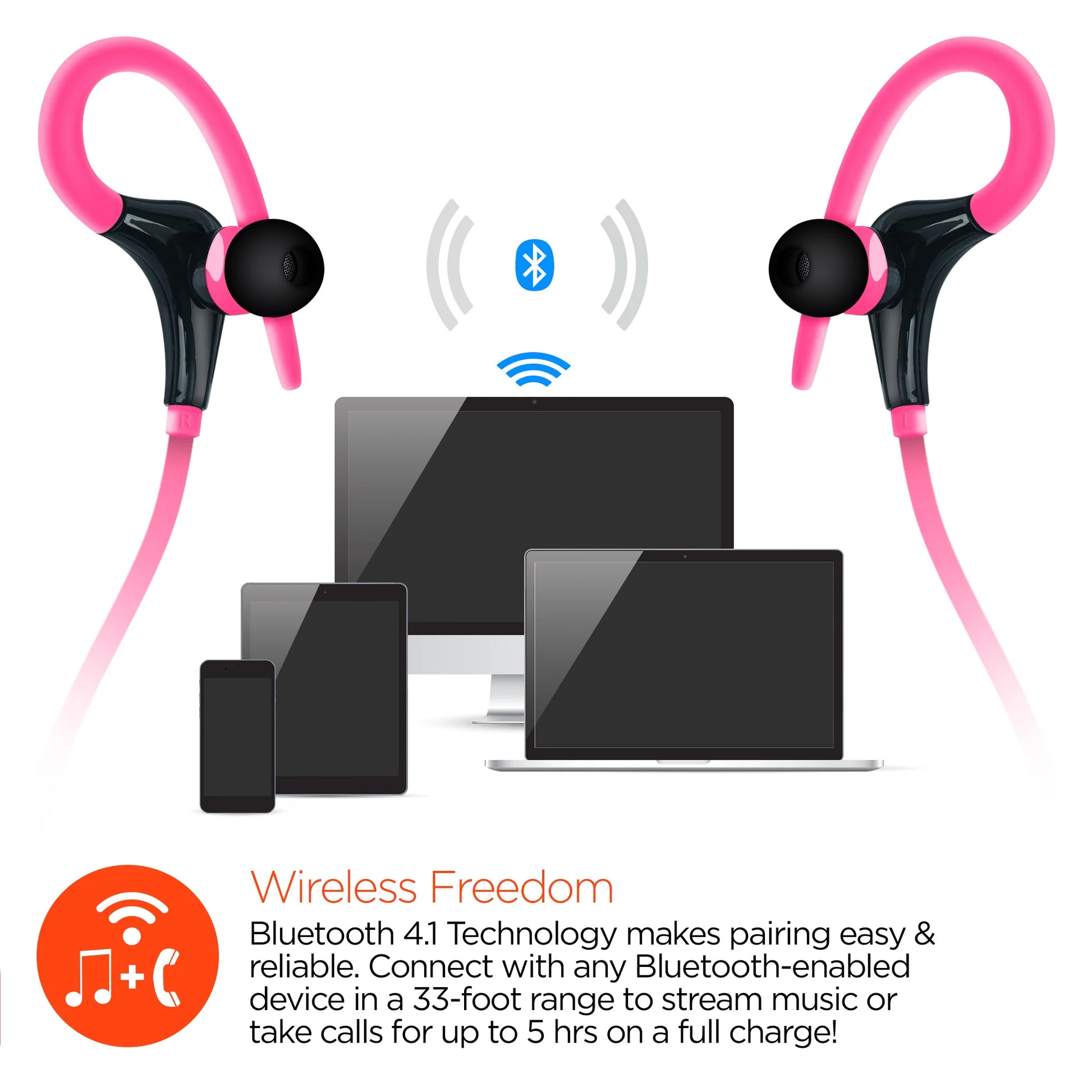 Hypergear Marathon Wireless Sports Earphones Active