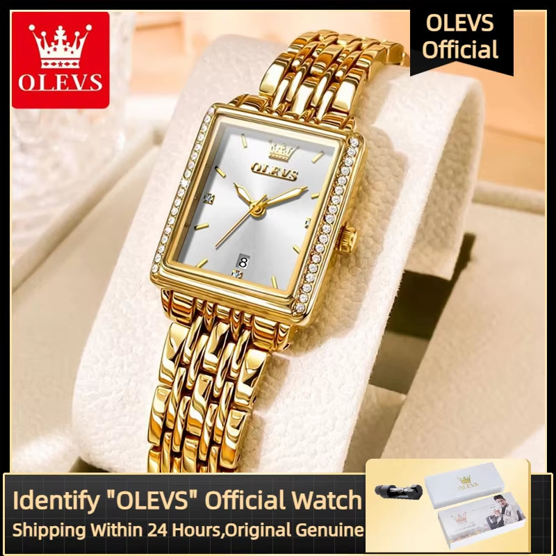 9995 Women'S Watch Luxury Elegant Diamond Watch Classic Original Brand Gold Stainless Steel Waterproof Women Quartz Watch