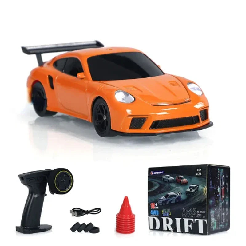 2.4G Remote Control 1/43 Scale High-Speed 4WD Drift Car Model