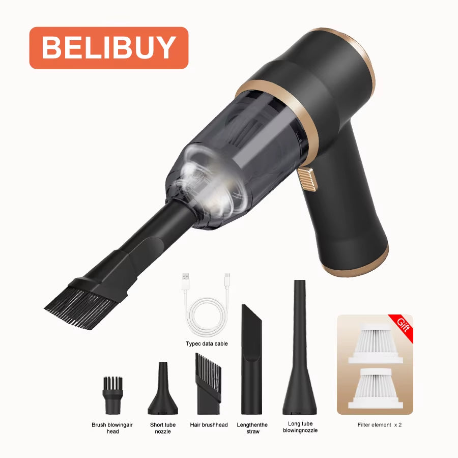 Wireless Car Vacuum Cleaner for Cleaning Bedroom Carpets Portable High Power Function Home Appliance Cleaning Machine