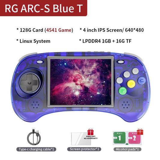 RG ARC-S/RG ARC-D Retro Handheld Game Console 4.0" Six Button Design Gaming Console Support Wired Handle Hd-Compatible