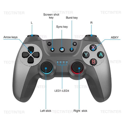 TECTINTER Support Bluetooth Wireless Controller Compatible / Oled Android Gamepad USB Joystick Control